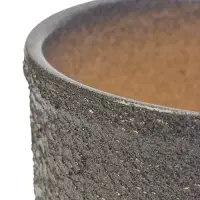 Горшок цветочный с поддоном 1,8 л, керамика "Шагрень" (М)