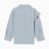 Рубашка детская с воланом KAFTAN р.36 (134-140 см), синий