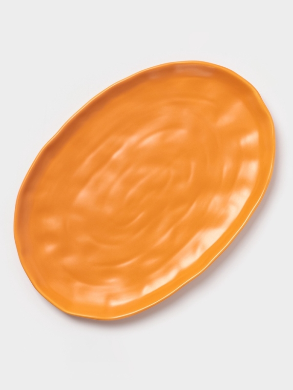 Блюдо овальное Magistro "Potter" 33см 33х22,8х2,5 цвет оранжевый