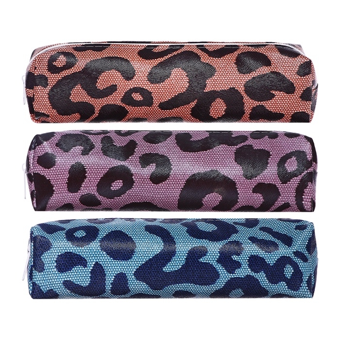 Пенал школьный &laquo;Леопард&raquo;, на молнии, МИКС