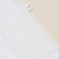 Халат махровый с капюшоном женский SL HOME: Basic "Блан де Блан", р-р XL, 100% хл, 420 г/м2