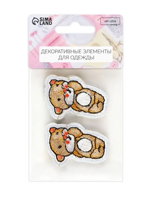 Наклейка на одежду &laquo;Медвежонок&raquo;, с клеевой основой, 3.5&times;5.2 см, разноцветная