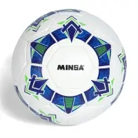 Футбольный мяч Minsa FB100 HS, ручная сшивка, 32 панели, размер 5