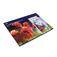 Альбом д/рис А4 48л на скобе Hatber "Акварельная палитра"