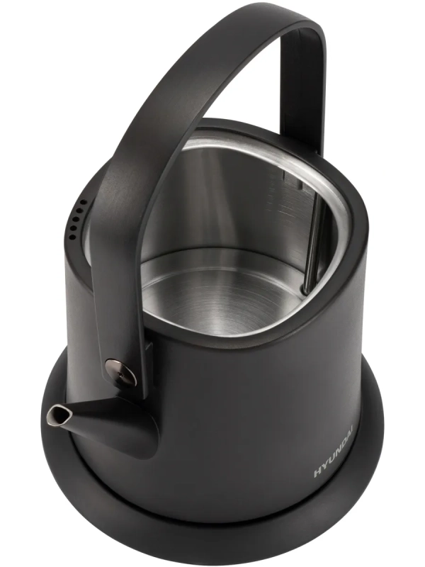 Чайник HYK-S2042 0.6л. 1000Вт черный (металл)