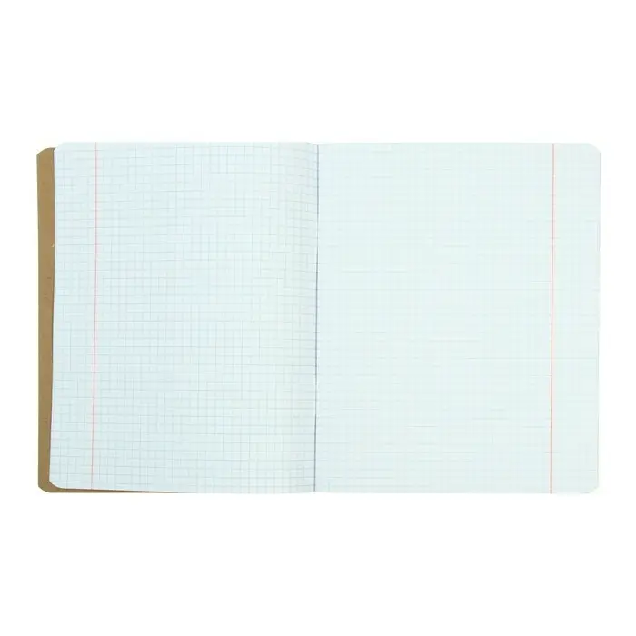 Тетрадь 48 листов, в клетку, "КРАФТ", обложка крафт-картон, блок офсет 65г/м&sup2;, МИКС