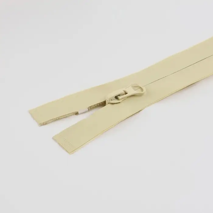 Молния &laquo;Спираль&raquo;, №7, разъёмная, водонепроницаемая, замок автомат, 70 см, светло-бежевая