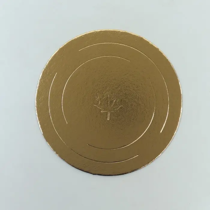 Подложка для торта усиленная, 22 см, золото 2.5 мм
