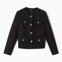 Жакет женский твидовый MIST р.42, черный
