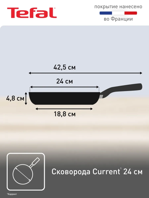 Сковорода 24 см Current с антипригарным покрытием