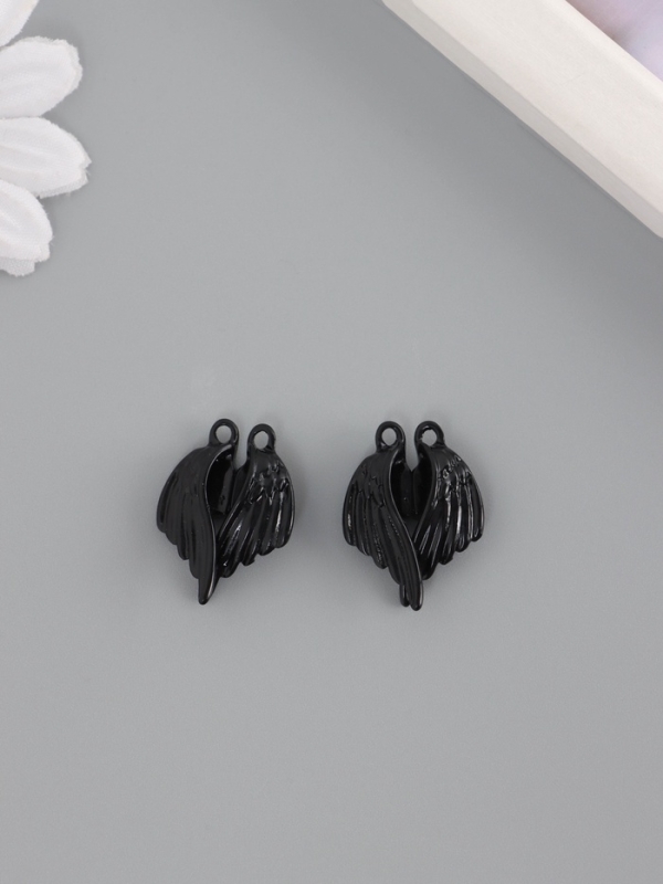 Замок магнитный металл "Крылья" набор 2 шт чёрный 2,6х1,9 см