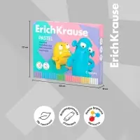 Пластилин 8 цветов, 144 г, ErichKrause "Jolly Friends Pastel", со стеком, в картонной упаковке