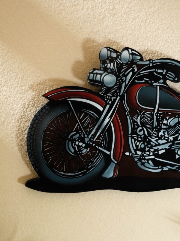 Панно Панно "Чоппер" дерево 30х16 см, красный