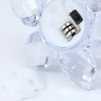 Светодиодная свеча LED "Свеча в лотосе" 3хLR1130, прозрачный 10,5х10,5х4,5 см