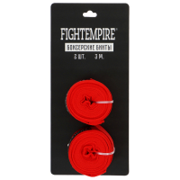 Бинт боксёрский эластичный FIGHT EMPIRE 3 м, цвет красный Бинт боксёрский эластичный FIGHT EMPIRE 3 м, цвет красный