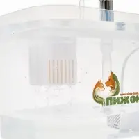 Фонтан для кошек и собак 1,5 л, 16,5 х 13 х 12 см, евророзетка, прозрачный