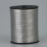 Лента для декора и подарков, серебристый, 0,5 см х 500 м