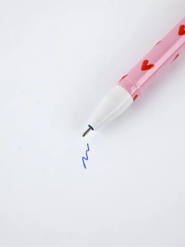 Ручка пластик пиши-стирай с колпачком "Люби себя", синяя паста, гелевая 0,5 мм