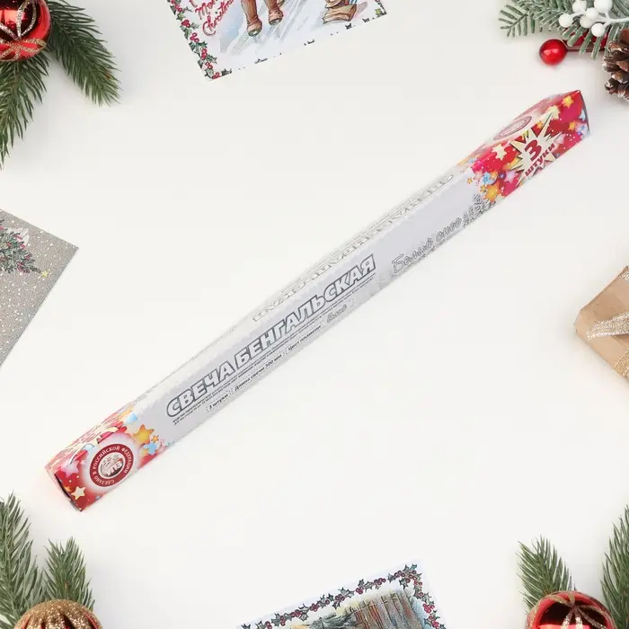 Бенгальские огни, 30 см, 3 штуки, &laquo;Белый снег&raquo;