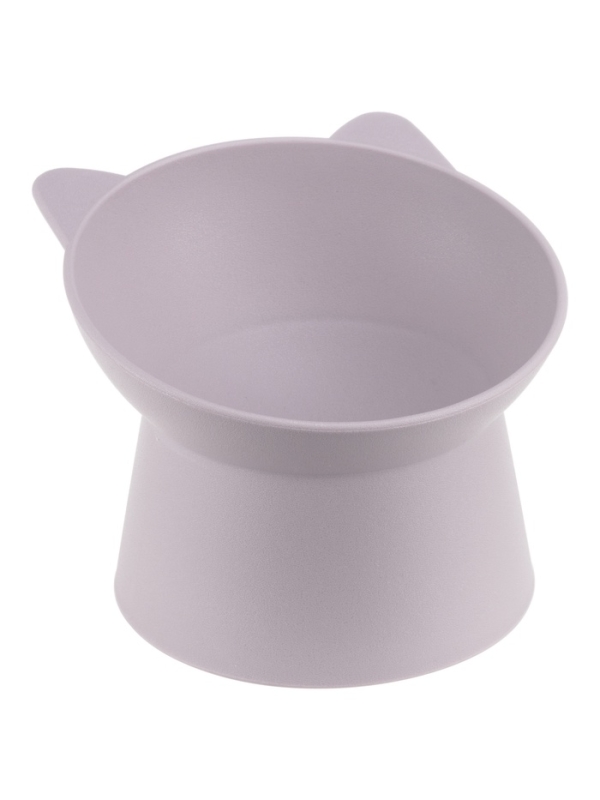 Миска для животных КОТ 0,2л, Soft-touch, лавандовый