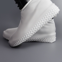 Чехлы для обуви, силиконовые, р-р M (35-39), 24,5 см, пара, цвет белый Чехлы для обуви, силиконовые, р-р M (35-39), 24,5 см, пара, цвет белый