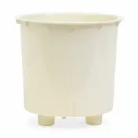 Кашпо со вставкой 2,5 л d15,7 см h15,6см "Genius" пластик белый