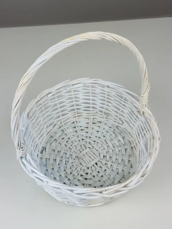 Корзина плетеная (ива): 35х35х13Hз36HH, 1 шт., белый