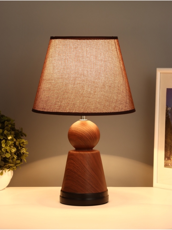 Лампа настольная "Мудрость" 1х40Вт Е27 коричневый 25х25х39,5см МОДЕЛЬ: