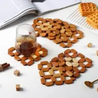 Подставка под горячее Доляна &laquo;Бамбук&raquo;, под кружку, бамбук, 12&times;12 см