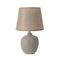 Настольная лампа с абажуром RISALUX &laquo;Сандра&raquo;, Е14, 40 Вт, бежевый, 18&times;18&times;33.5 см