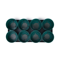 Набор для рассады: стаканы по 500 мл (8 шт.), поддон 40 &times; 20 см, цвет МИКС, Greengo