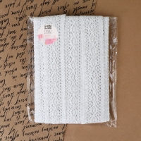 Кружево вязаное, 45 мм &times; 10 &plusmn; 1 м, цвет белый