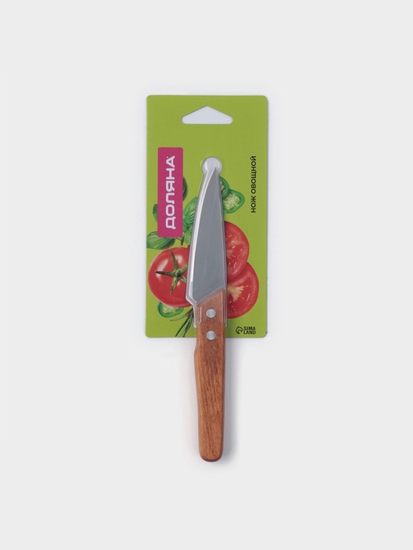 Нож кухонный для овощей Доляна &laquo;Усадьба&raquo;, лезвие 8.9 см, нержавеющая сталь