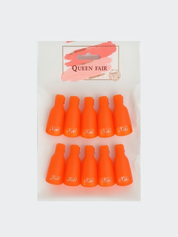 Зажимы для снятия гель-лака для маникюра набор 10шт МИКС пакет