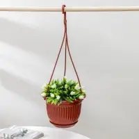 Кашпо для цветов &laquo;Венеция&raquo;, 3 л, с подвесом, коричневое