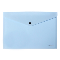 Папка-конверт на кнопке А4, 180 мкм, ErichKrause Soft Manga, непрозрачная, тиснение "софт-тач", МИКС