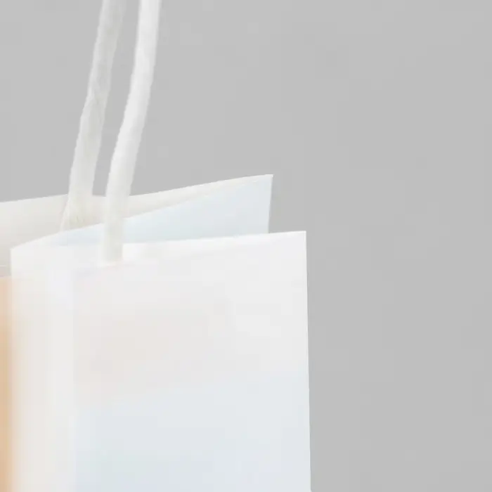 Пакет подарочный под бутылку, упаковка, &laquo;Счастье внутри&raquo;, белый крафт, 13 х 36 х 10 см