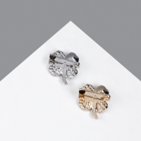 Брошь &laquo;Клевер&raquo;, МИКС, (неделимая фасовка 12 шт., цена за шт.)