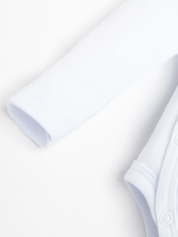 Боди детское с длинным рукавом Крошка Я "Little Boss", рост 86-92 см, цвет белый