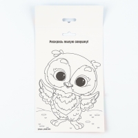 Аппликация форменными стикерами &laquo;Совушка&raquo;, набор для творчества, стикерная мозаика