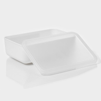 Контейнер для хранения с крышкой LaDо́m &laquo;Лёгкость&raquo;, 26&times;18&times;8 см, цвет белый