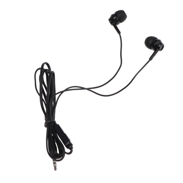 Наушники Blast BAH-217 Mobile, вакуумные, микрофон, 3.5 мм, 1.2 м, черные