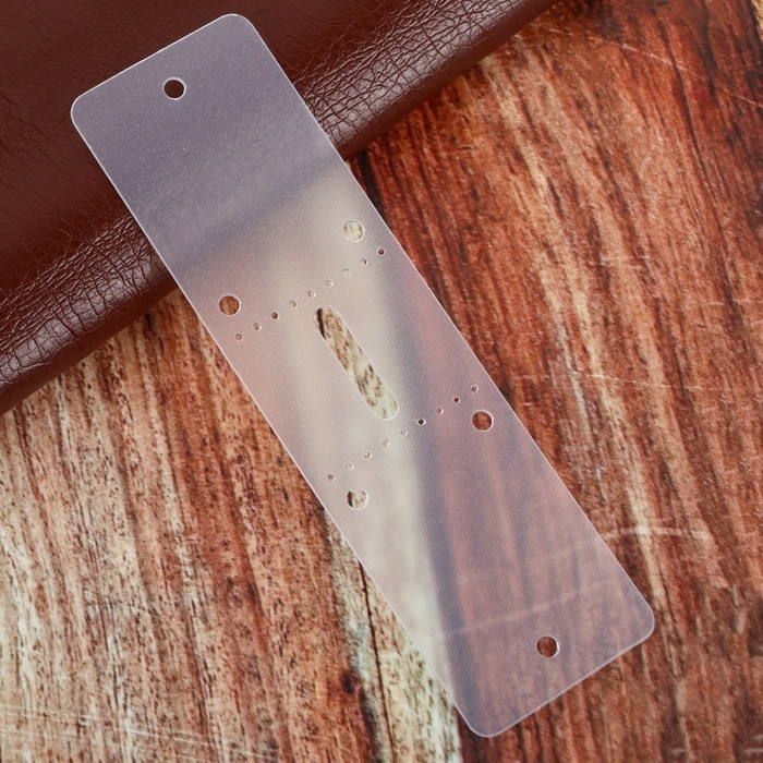 Набор лекал для подпряжника, 40 мм &times; 14 см, 3 шт, цвет прозрачный