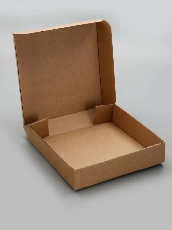 Упаковка для пирога, бурая, 23 х 23 х 5 см