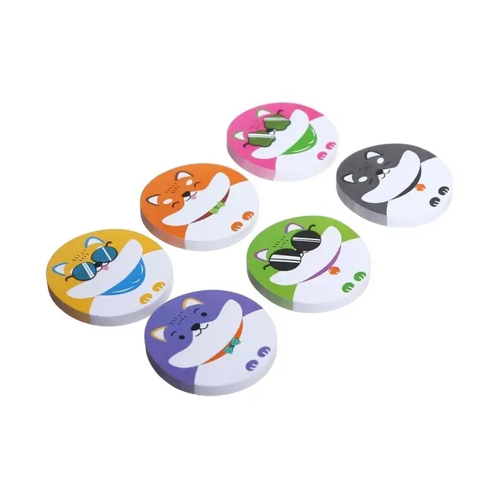 Блок с липким краем 45 х 45 мм, deVENTE. Shiba, 50 листов, 80 г/м, в банке, МИКС, цена за 1 штуку!