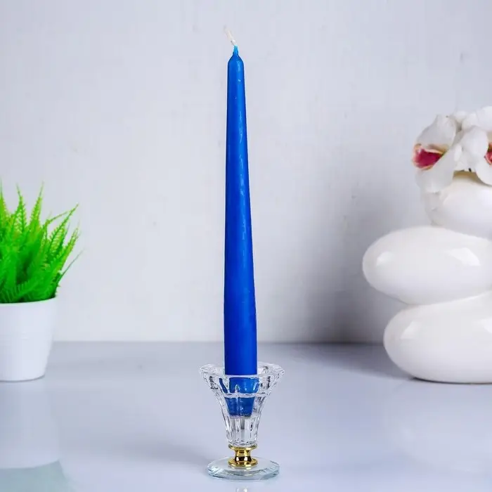 Свечи античные, 2,3х 24,5 см, 5 ч, 55 г, разноцветные