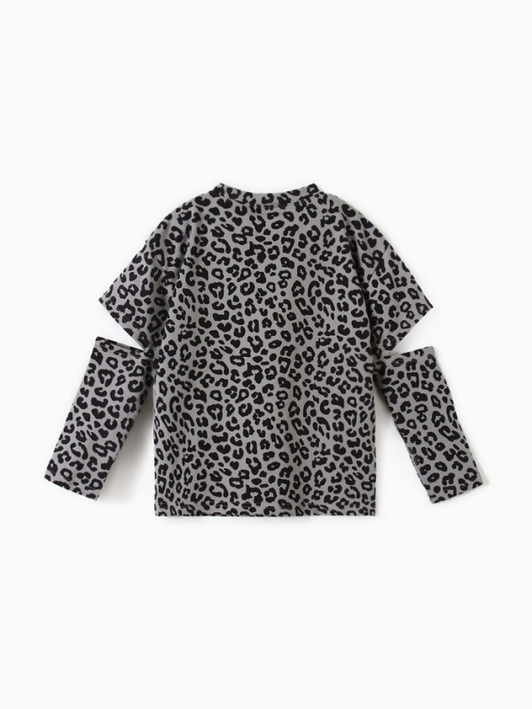 Футболка с дл.рукавом для девочки KAFTAN Trendy grey, р. 30 (98-104)