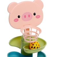 Развивающая пирамидка &laquo;Попади в корзину&raquo;, 6 элементов, цвет МИКС