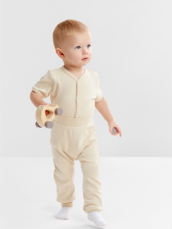 Штанишки детские MINAKU "Nature", цвет бежевый, рост 62-68 см