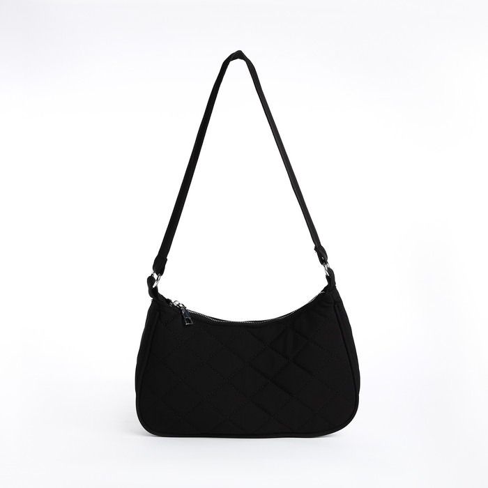 Сумка-багет на молнии, цвет чёрный Сумка-багет на молнии, цвет чёрный